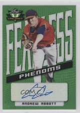 2021 Leaf Valiant Fearless Phenoms Andrew Abbott #FP-AA2 Auto 11b4
