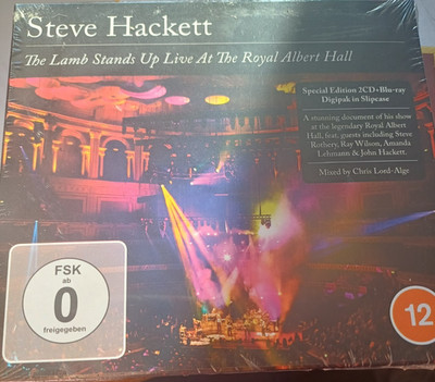 Steve Hackett The Lamb Stands Up Live At Royal Albert Hall SEALED Bluray+2cd set