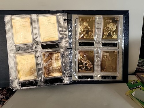 Danbury Mint 22 kt Gold Football Cards #1-50 Cards Complete Set Mint Condition - Picture 13 of 16