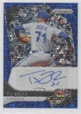 2020 Panini Prizm Rookie Quick Pitch Blue Donut Circle 30/50 TJ Zeuch Auto 1u6