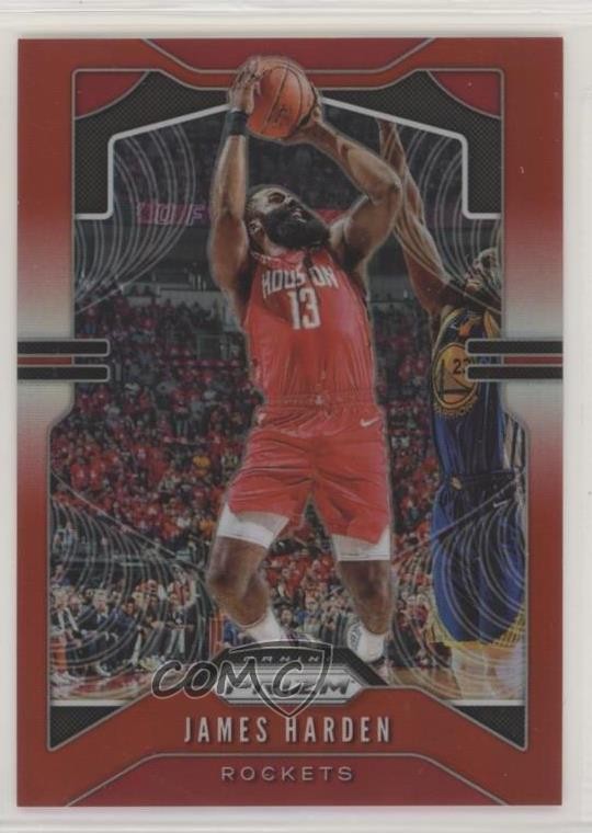 2019-20 Panini Prizm Red Prizm 165/299 James Harden #107 1u6