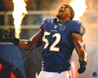 Ray Lewis Signed Autographed Baltimore Ravens 8x10 Photo with COA/Hologram