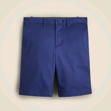 Crewcuts Boys Elastic Waist Chino Shorts, 6, Navy Blue
