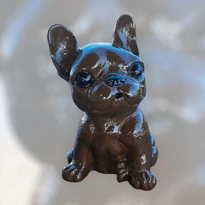 Keramik Bulldogge - realistische Dekofigur - Unikat Handarbeit