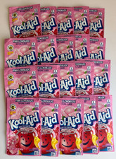 Kool Aid Unsweetened Drink Mix Caffeine Free Pink Lemonade Lot of 20 Packets
