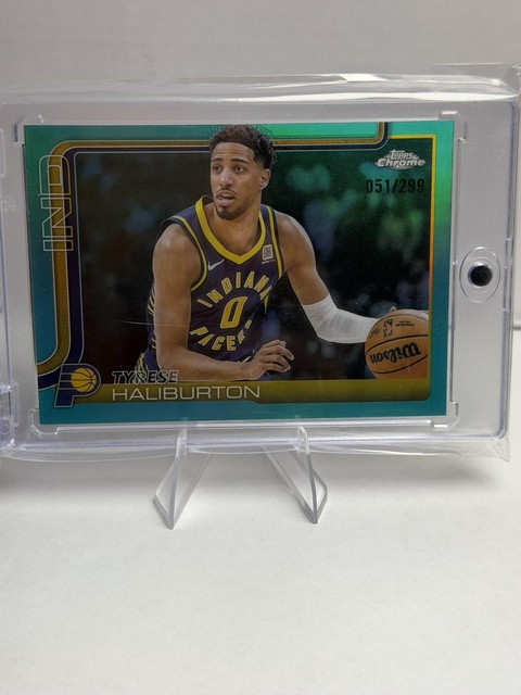 2025-26 Topps Chrome #3 Tyrese Haliburton Teal Refractor #/299
