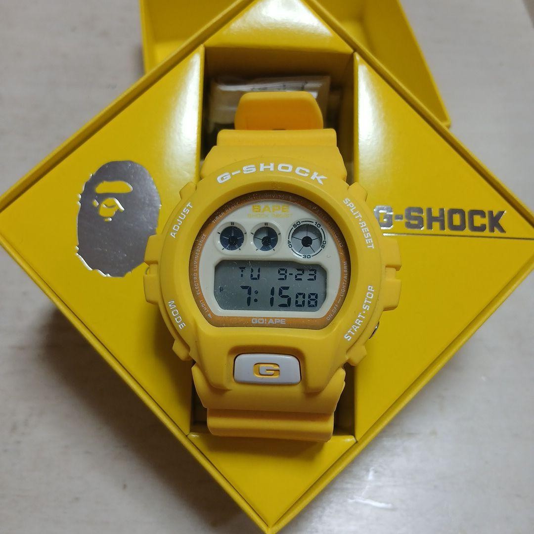 Casio G-SHOCK DW-6900 BAPE Collaboration Yellow Limited Edition