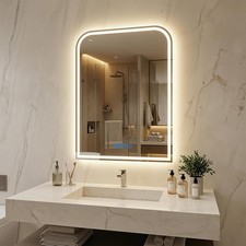 24 x 32in LED Bathroom Mirror Dimmable Anti-fog Wall Vanity Touch Makeup Mirror
