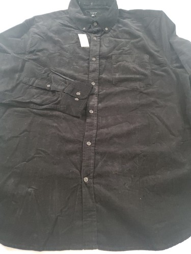 Banana Republic Corduroy Shirt Mens XL Black Long Sleeve Slim Fit Button Up - Picture 2 of 13