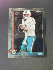Topps 2025 Chrome Quinn Ewers Rookie #316 Miami Dolphins Football Card