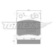 Satz Bremsbeläge Bremsklötze hinten für Mercedes 124 S124 id77954