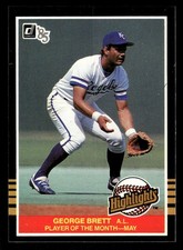 1985 Donruss Highlights #11 George Brett HOF PLAYER OF THE MONTH [NM] [Base Set]