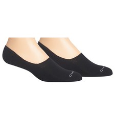 Chaps Mens Premium Cotton Liner - 2 Pair Pack Cushion Comfort 6-12, Black