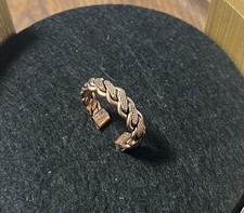 Handgefertigter Ring aus REINEM KUPFER – Unisex – Blatt-Design – Unikat/Handmade