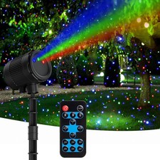 Outdoor Laser Lights, Moving RGB Halloween Christmas Projector Multicolor