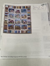 HGTV Quilt Block of the Month Printed Pages