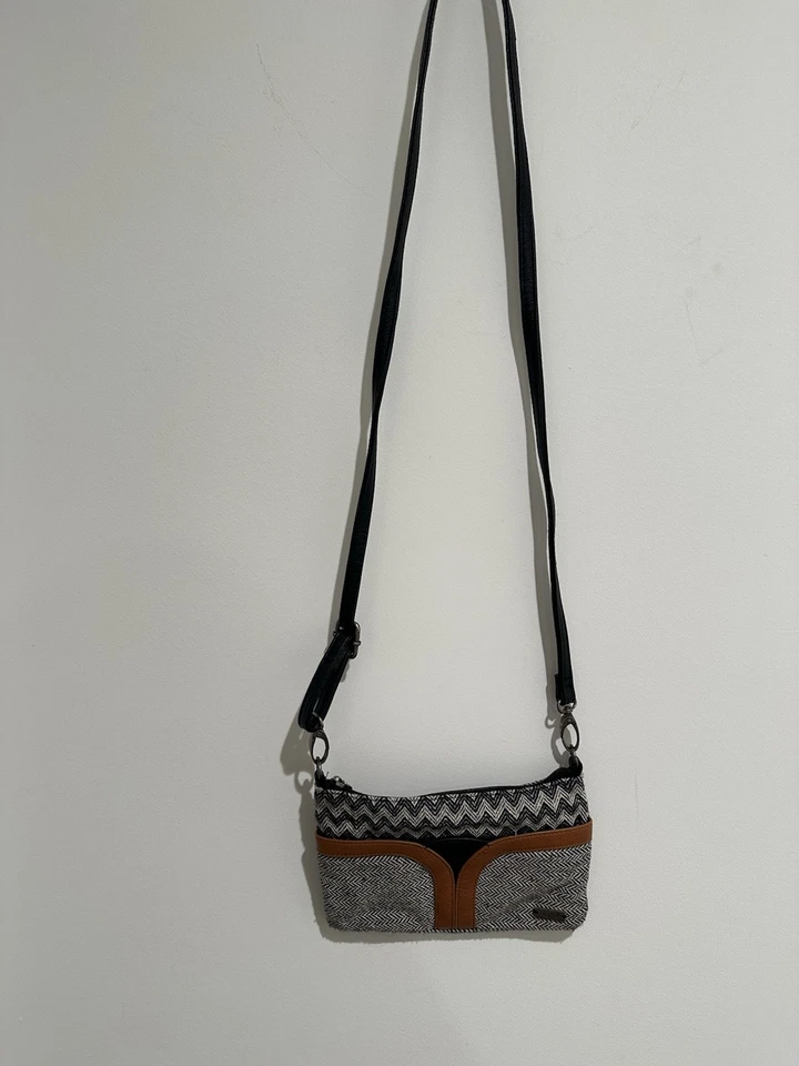 Roxy Crossbody Mini Bag Black, White, Brown-Boho - Image 4 of 4