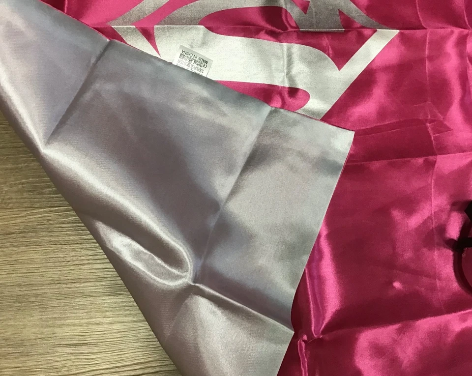 Máscara de fieltro rosa con capa de satén superhéroe superhéroe superhombre para niñas pequeñas nueva sin etiquetas Foto 4 de 4