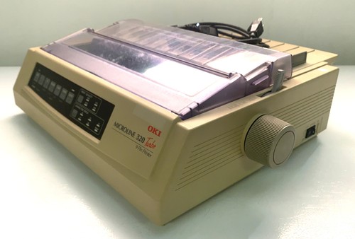 OKI Microline 320 Turbo 9 Pin Dot Matrix Printer Model GE 7000A - Picture 5 of 15
