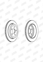 2X Bremsscheibe Coat+ Jurid 562970JC JC Schachtel FüR Jeep Cherokee 4 WK WK2 VAN
