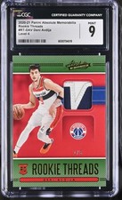 Deni Avdija RC Patch Washington Wizards NBA 2020 Panini Absolute Level 4 CGC 9 