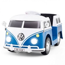 Licensed Volkswagen Ride-on Bus with Cup Holder, LED Headlights, Music & Horn
