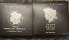 2023-S Morgan and Peace Dollar $1 Proof .999 Silver 2pc. Set - COA