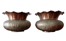 Arts Crafts Benham Froud Copper Jardinieres Planters Christopher Dresser Attrib.