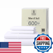 Kotton Culture Bed Sheets 4 Piece 100 Egyptian Cotton 600 Thread Count Soft