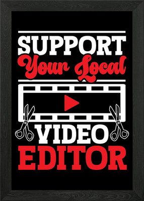 Video Editor Videobearbeitung Gerahmtes Wandbild Poster Leinwanddruck Bild