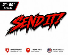 Send It Motocross Decal Dirt Bike Sticker Truck Window Graphic Mx Supercross