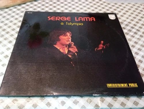Disque Vinyle Serge LAMA   A l' Olympia Double LP 33 T  6621020  PHILIPS  1974