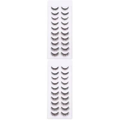 2 PCS Falsche Wimpern Natürlicher Look Kunstwimpern Falsches Gefälschte