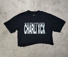 Charli XCX Official Coachella T-Shirt CROPPED Size Small