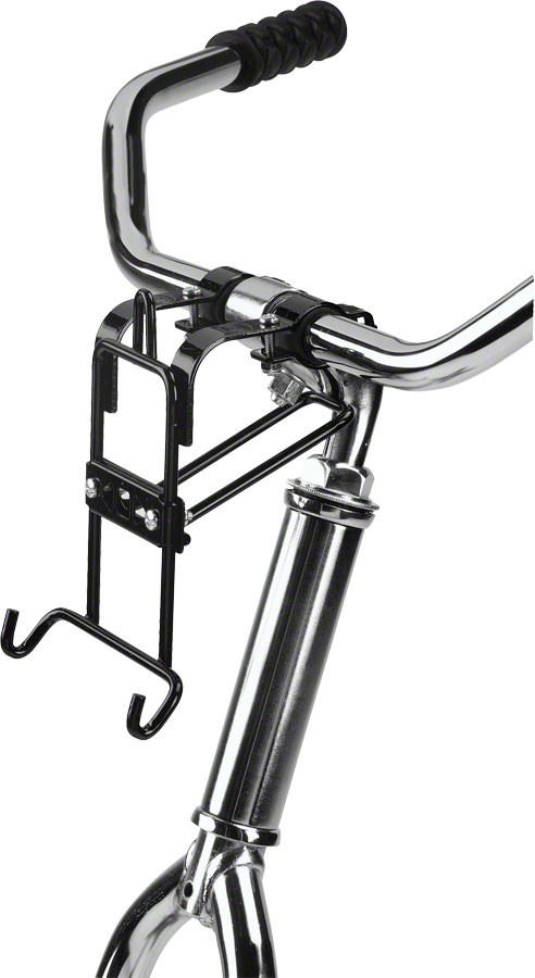 Wald 3133 Front Steel Quick Release Bicycle Basket with Bolt-On Handlebar Mount
