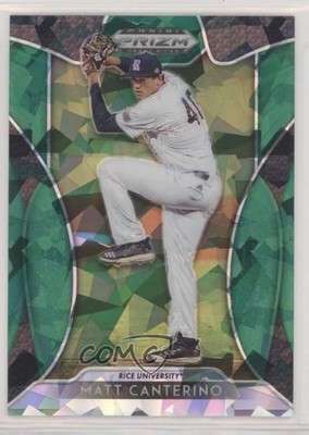 2019 Panini Prizm Draft Picks Green Ice Prizm 4/18 Matt Canterino #42 t2a