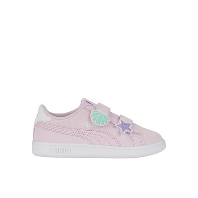 PUMA Smash V2 Mermaid Slip On  Toddler Girls Pink Sneakers Casual Shoes 39189802