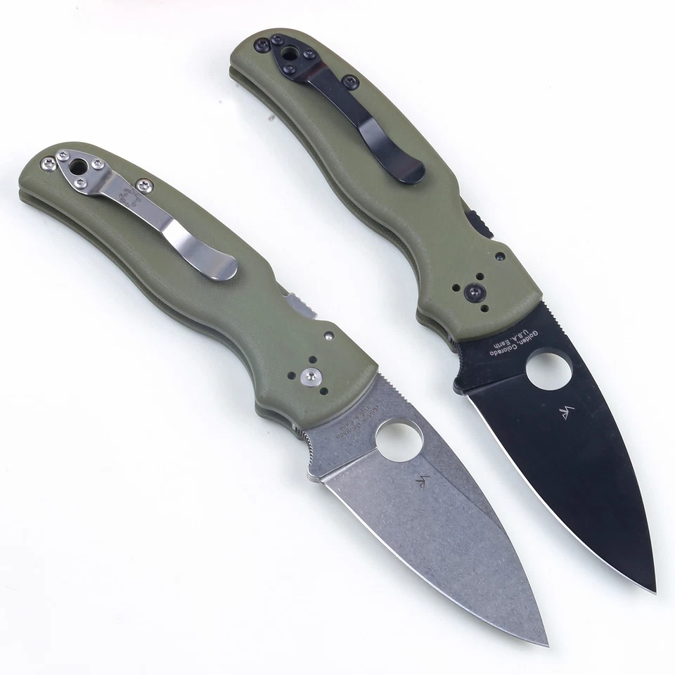 Shaman Green G10 Handle Black Plain Blade Lock Back Pocket Knife Folding Knives - Image 4 of 4