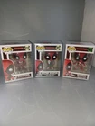 Funko Pop Deadpool Lot Of 3 : 111, 327, 400 Great Condition With Pop Protectors