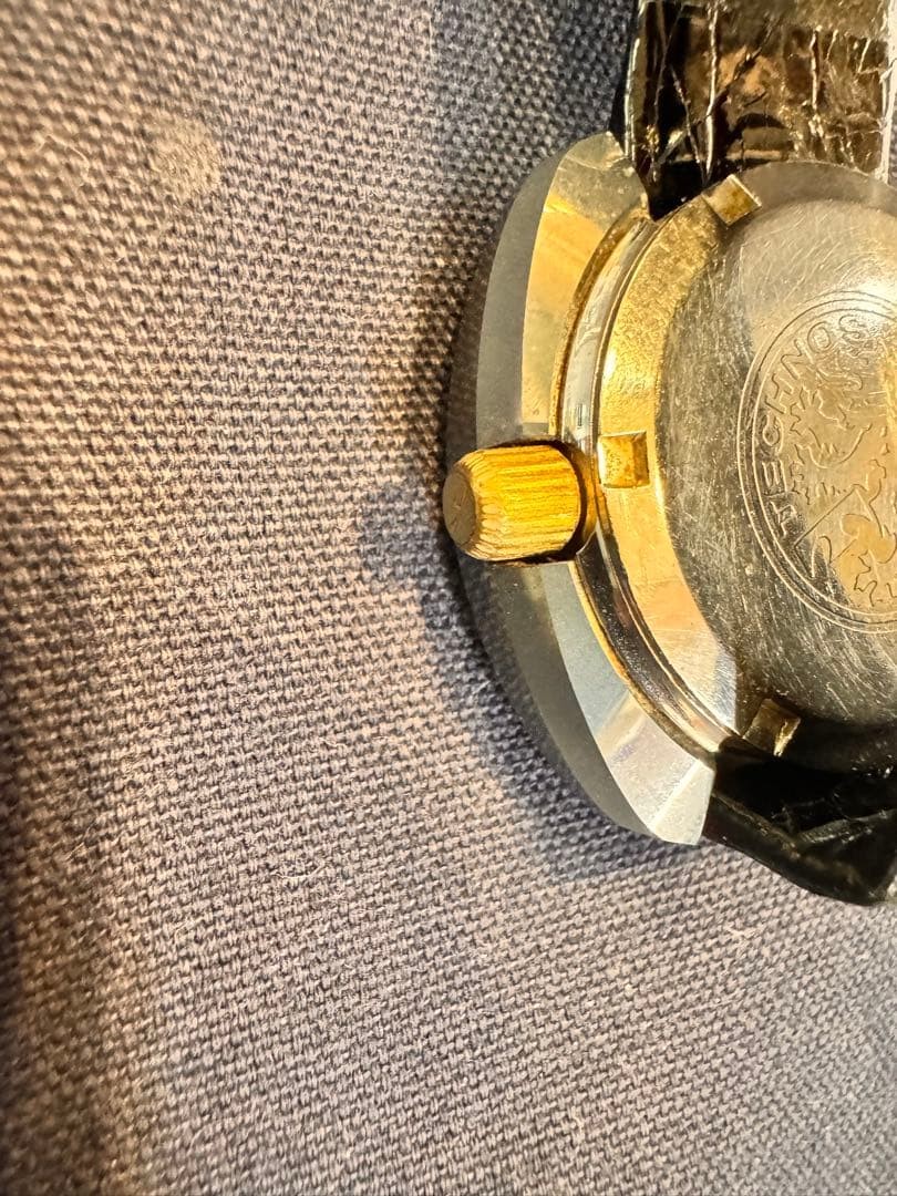 Seiko Technos Automatic Silver Leather Watch, Man… - image 4