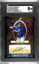 2022 Panini Chronicles Obsidian Mark Vientos Electric ETCH Orange /50 AUTO SGC 9