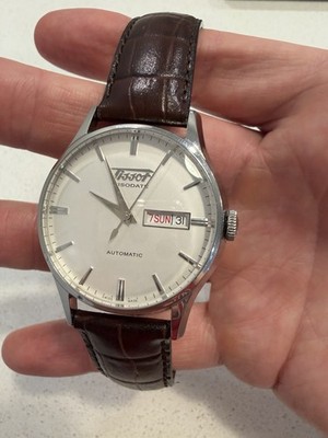 Tissot Visodate Automatic, 40mm, Brown Leather, White Dial