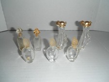 lote de 7 frascos de perfume vacíos givechy amarige ysatis organza