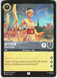 Atitaya - Fang General 181/204 Reign of Jafar Disney Lorcana