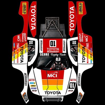 TRAXXAS SLASH 1:10 4x4 / 2WD RC Body Wrap DECAL (ohne RC) ''BAJA''