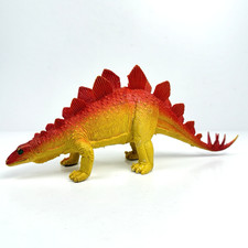 Vintage 1985 Imperial Rubber Stegosaurus Dinosaur Action Figure Toy PVC