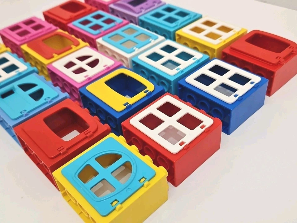 Lego Duplo Window & Door Lot Specialty Pieces Frame Openings Windows Lot of 20 - Image 4 of 4