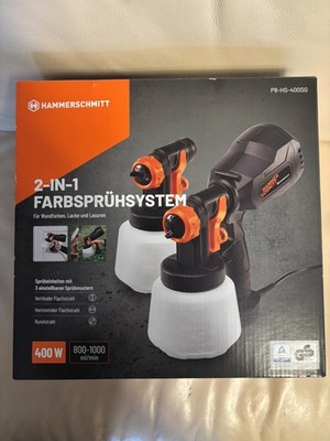 Farbsprühsystem NEU 2 in 1  mit 3 einstellbaren Sprühmustern , 2x Sprüheinheit 