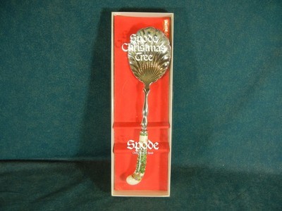 Spode Christmas Tree Large 11'' Shell Shape Serving Spoon New in Box