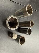 Snap On USA sockets And Adaptors Lot Of 6